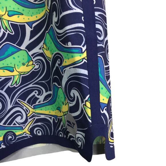 Vineyard Vines Board Shorts Men 30 Dolphin Fish Wave Laser Cut Board Shorts $145 - Picture 5 of 9